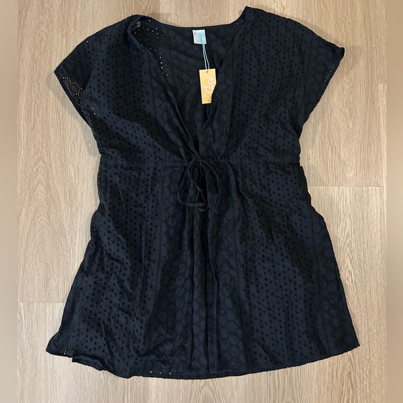 Kona Sol Target Women’s eyelet Bathing Suit Cover up - Picture 2 of 9